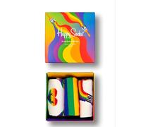 Happy Socks Bambini 'Pride Cotone Calzini 3 Paia Set Regalo Misura 2-3 Anni Nwb
