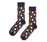 Happy Socks Beer And Sausage Sock Calzini, Navy, 4-11 (Manufacturer Size:41-46) Unisex
