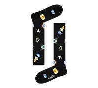 Happy Socks Black Cotton Sock - 36-40
