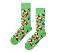 Happy Socks Calze da gnomo natalizio, Verde, 42-46