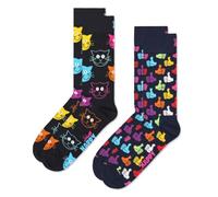 Happy Socks colorate e divertenti Calzini 2-Pack Classic Cat Socks Taglia 41-46