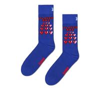 Happy Socks Calzini Gamer Love - Player One Crew in confezione regalo a forma di cuore - Confezione da 2 taglie 41-46
