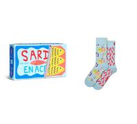 Happy Socks Calzini 2-Pack Sardines Gift Set Cotone Uomo Donna Blu 36-40