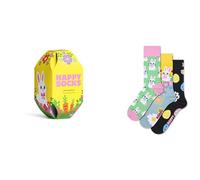 Happy Socks Calzini 3-Pack Easter Gift Set Cotone Uomo Donna Giallo 36-40