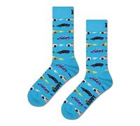 Happy Socks Calzini 3-Pack Fast Sports Gift Set Cotone Unisex Grigio 36-40