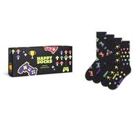 Happy Socks Calzini 4-Pack Gamer Gift Set Cotone Unisex Nero 36-40