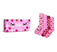 Happy Socks Calzini 4-Pack Pink Gift Set Cotone Unisex Rosa 36-40