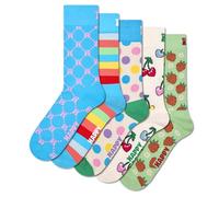 Happy Socks Calzini 5-Pack Charm Mix Cotone Uomo Donna Turchese 36-40