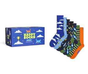 Happy Socks Calzini 7-Pack Seven Days Gift Set Cotone Unisex Blu 36-40
