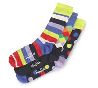 Happy Socks Calzini alti stampati Confezione da 3 blu Taglia 41-46 da uomo