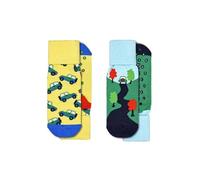 Happy Socks Calzini Antiscivolo, 2 Pezzi, Into The Wild, Taglia 12-24 m, Multicolore, 12-24 Mesi Bambini e Ragazzi