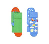 Happy Socks Calzini antiscivolo per bambini - Calzini con gommini colorati e suola antiscivolo, per bambini e neonati da 0 a 3 anni