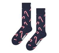 Happy Socks Calzini Candy Cane Cotone Uomo Donna Blu navy 41-46