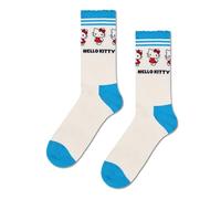 Happy Socks Calzini corti Hello Kitty Friends Short Crew Sneaker Cotone Uomo Donna Bianco Turchese 36-40