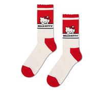 Happy Socks Calzini corti Hello Kitty Kawaii Short Crew Sneaker Cotone Uomo Donna Bianco Rosso 36-40