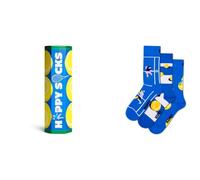 Happy Socks Calzini crew con motivo a banane per uomo e donna, 36-40 e 41-46