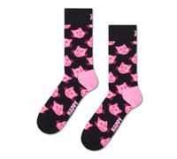 Happy Socks Calzini crew con motivo a gatti per uomo e donna, 36-40 e 41-46