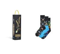 Happy Socks Calzini crew con motivo festa e celebrazione per uomo e donna, 36-40 e 41-46