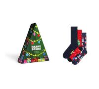 Happy Socks Calzini Crew Holiday Tree Gift Set 3 Paia