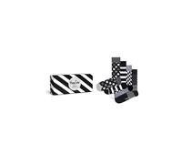 HAPPY SOCKS Calzini da donna, confezione da 4. CLASSIC BLACK & WHITE nero nero