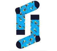 Happy Socks Calzini Da Sci In Cotone Organico Blu Da Uomo Taglia 8-12 NWT