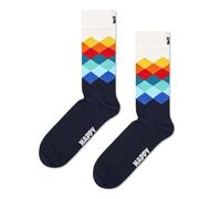 Happy Socks Faded Diamond Sock Calzini, Multicolore, M Unisex