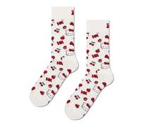 Happy Socks Calzini Hello Kitty Cherry Cotone Uomo Donna Bianco Rosso 41-46