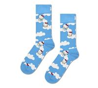 Happy Socks Calzini Hello Kitty Cloudy Cotone Uomo Donna Turchese Bianco 36-40