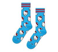 Happy Socks Calzini Hello Kitty Smiles Sneaker Cotone Uomo Donna Turchese 41-46