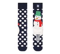 Happy Socks Calzini Jumbo Snowman Cotone Uomo Donna Blu navy 36-40