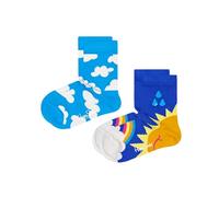 Happy Socks Calzini Kids 2-Pack After Rain Cotone Bambini Blu 2-3Y