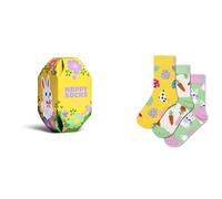 Happy Socks Calzini Kids 3-Pack Easter Gift Set Cotone Bambini Giallo 2-3Y