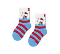 Happy Socks Calzini Kids Hello Kitty Stripes Cotone Bambini Blu 4-6Y