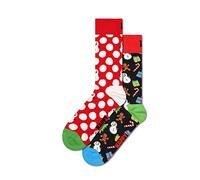Happy Socks Calzini Lunghi Big Dot Snowman Gift Set Half 2 Paia