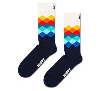 Happy Socks Faded Diamond Sock Calzini, Multicolore, M Unisex