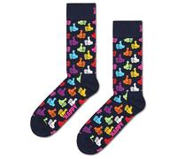 Happy Socks Thumbs Up Sock Calzini, 100 denari, Nero, S-M Unisex