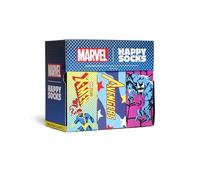 Happy Socks Marvel X-Men, Avenger, Spider Man Collaboration - Set regalo da collezione in edizione speciale da 9 pezzi per uomo e donna - Taglie 36-40