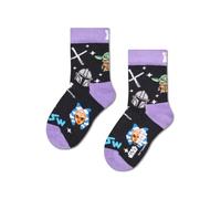 Happy Socks Calzini per bambini Star Wars - Motivi galattici con Yoda, R2-D2, Grogu e il Mandaloriano, 0-9 anni