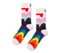 Happy Socks Calzini Pride Liquid Stripe Cotone Uomo Donna Bianco 36-40