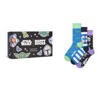 HAPPY SOCKS Calzini da uomo STAR WARS TEAM MANDO confezione da 3 blu blu