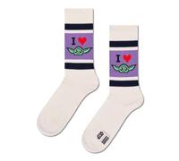 Happy Socks Calzini STAR WARS™ I Heart Grogu Sneaker Cotone Uomo Donna Bianco 36-40