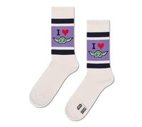 Happy Socks Calzini STAR WARS™ I Heart Grogu Sneaker Cotone Uomo Donna Bianco 41-46