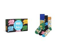 Happy Socks Calzini The Beatles 3-Pack Gift Set Cotone Unisex Nero 41-46
