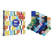 Happy Socks Calzini The Beatles 6-Pack Gift Set Cotone Unisex Nero 41-46