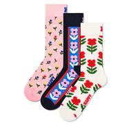 Happy Socks Calzini Unisex, 3 Pezzi - Classico, Motivo, Miscela Di Cotone