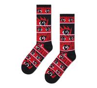 Happy Socks Calzini unisex Happy Socks Anime Stripes Sneaker (confezione da 1), Rosso, 42-46