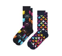 Happy Socks colorate e divertenti Calzini 2-Pack Classic Cat Socks Taglia 41-46