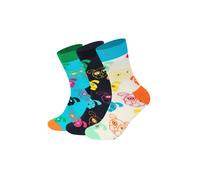 Happy Socks 3-Pack Mixed Dog Socks Gift Set Calzini, Multicolore, S (Pacco da 3) Unisex