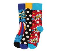 Happy Socks Calzini Crew Super Dads Gift Set 3 Paia