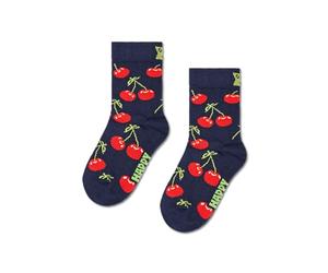 Happy Socks Cherry Sock Calzini, Blu, 7-9Y Unisex Kids